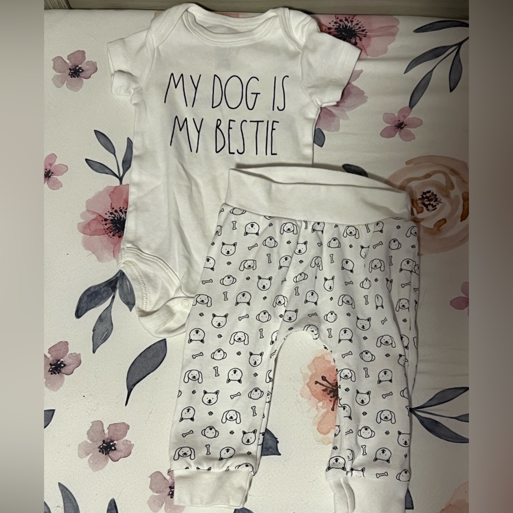 Rae Dunn Baby My Dog is My Bestie set
